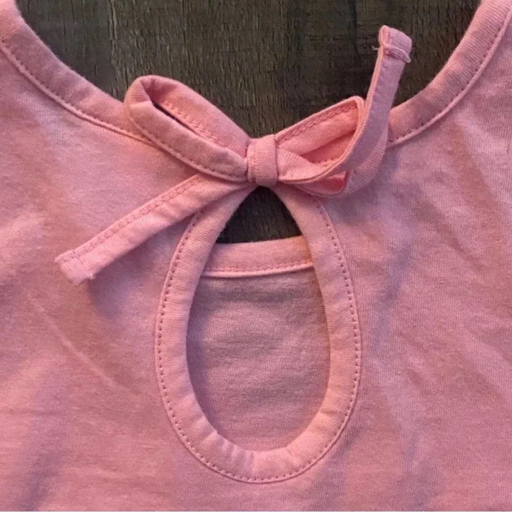 💞 New Toddler Girls Size 3T Pink Floral Keyhole Tank Dress